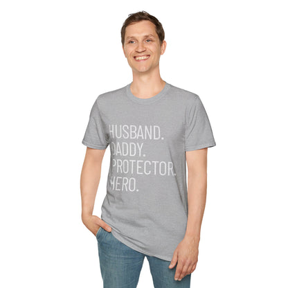 Husband Daddy Protector Hero T-Shirt