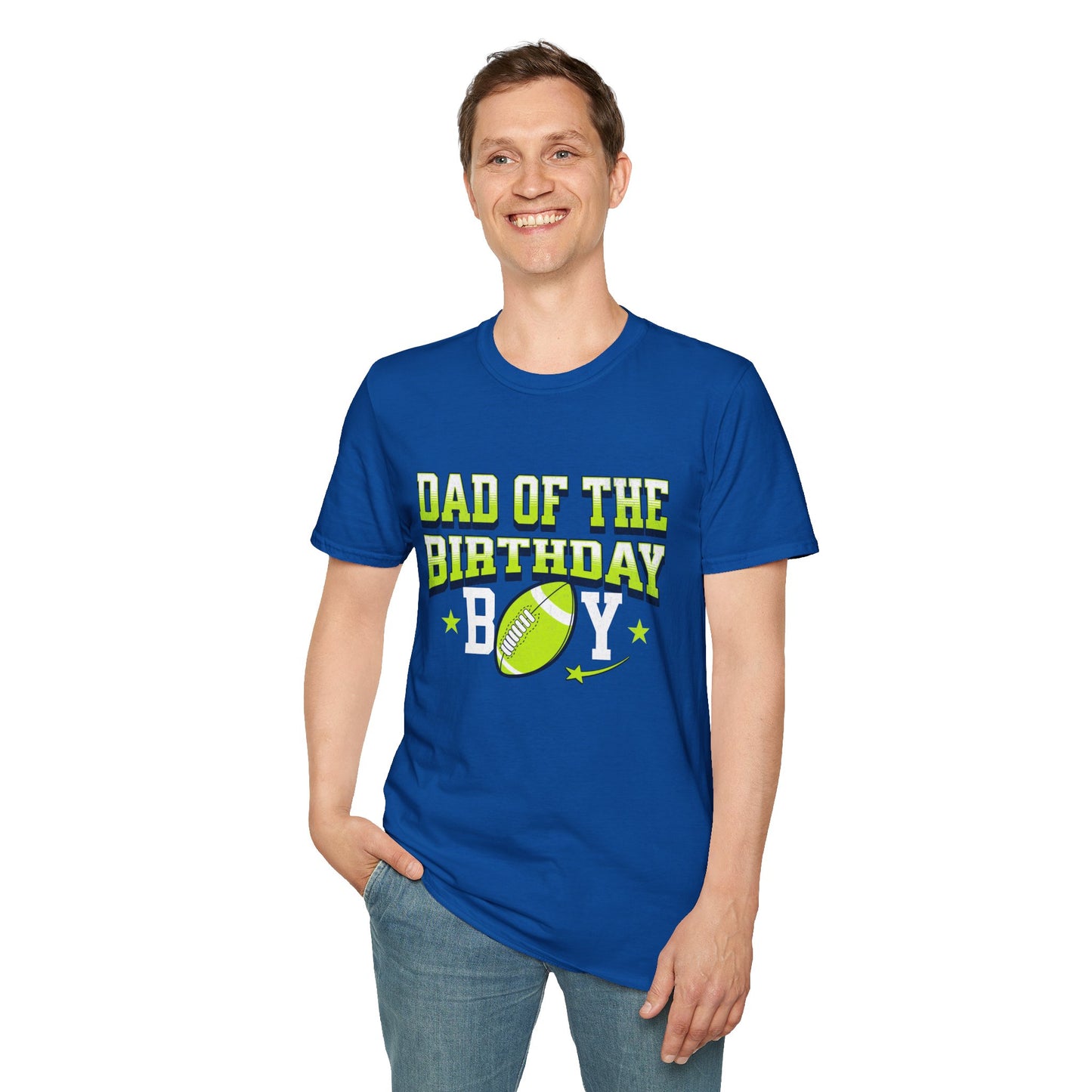 Dad Of The Birthday Boy Football T-Shirt