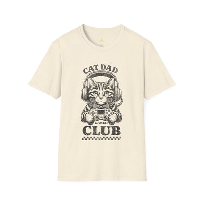 Cat Dad Gamer Club T-Shirt