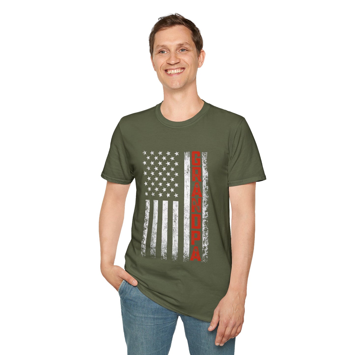 Grandpa American Flag T-Shirt