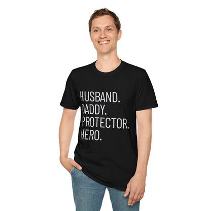 Husband Daddy Protector Hero T-Shirt