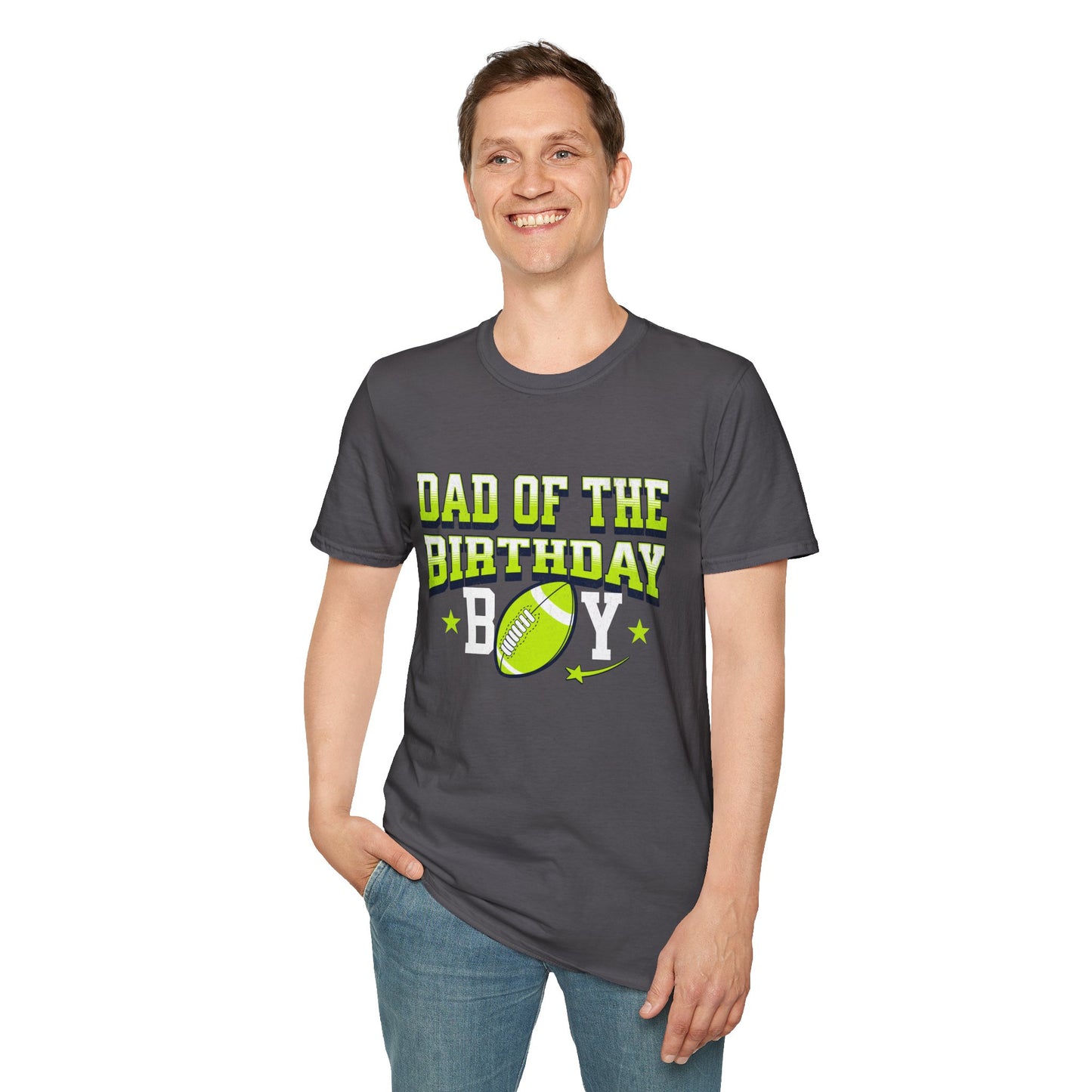 Dad Of The Birthday Boy Football T-Shirt