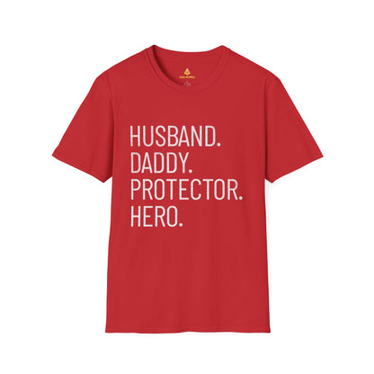 Husband Daddy Protector Hero T-Shirt