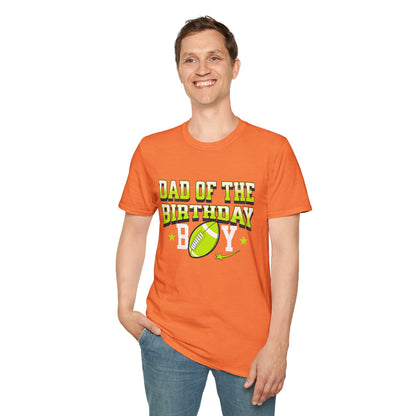 Dad Of The Birthday Boy Football T-Shirt