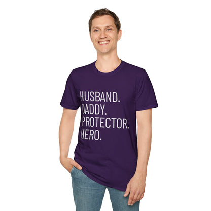 Husband Daddy Protector Hero T-Shirt