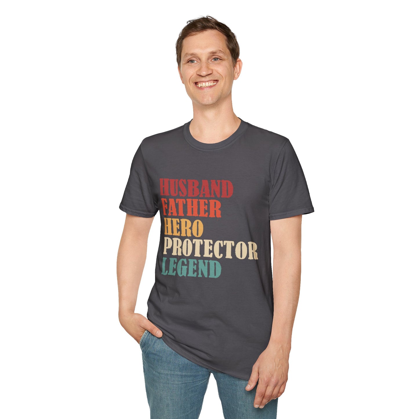 Husband Father Hero Protector Legend T-Shirt