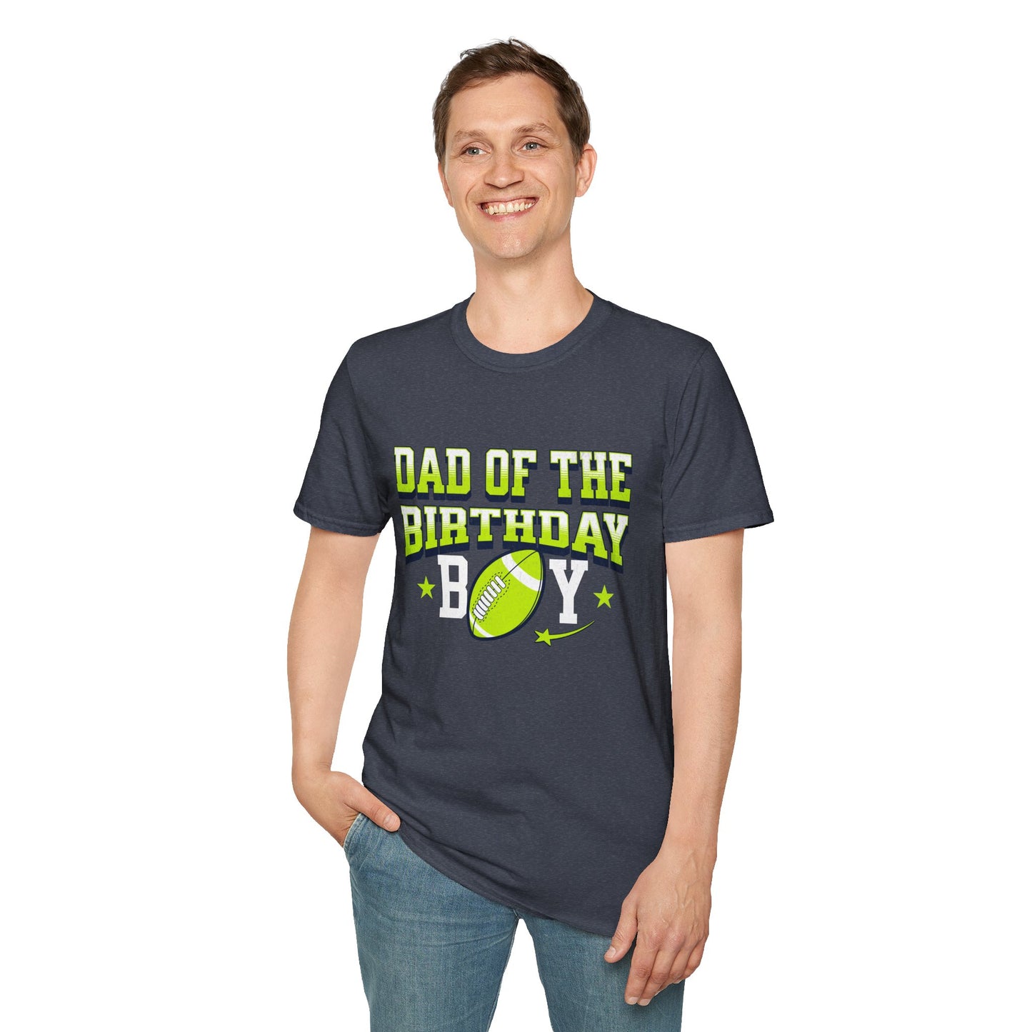 Dad Of The Birthday Boy Football T-Shirt