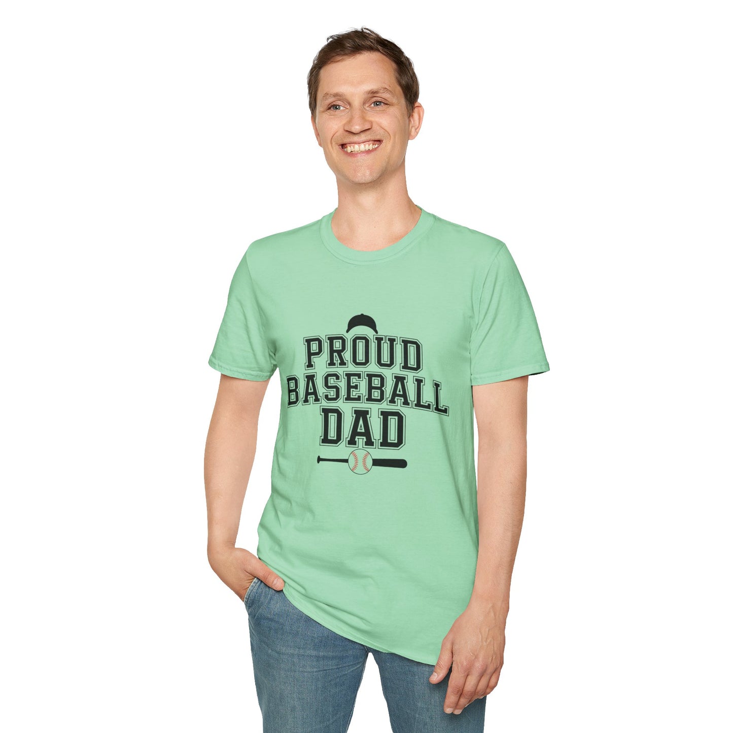 Proud Baseball Dad T-Shirt