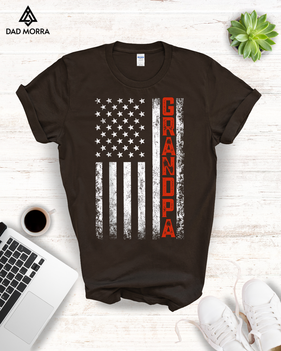 Grandpa American Flag T-Shirt
