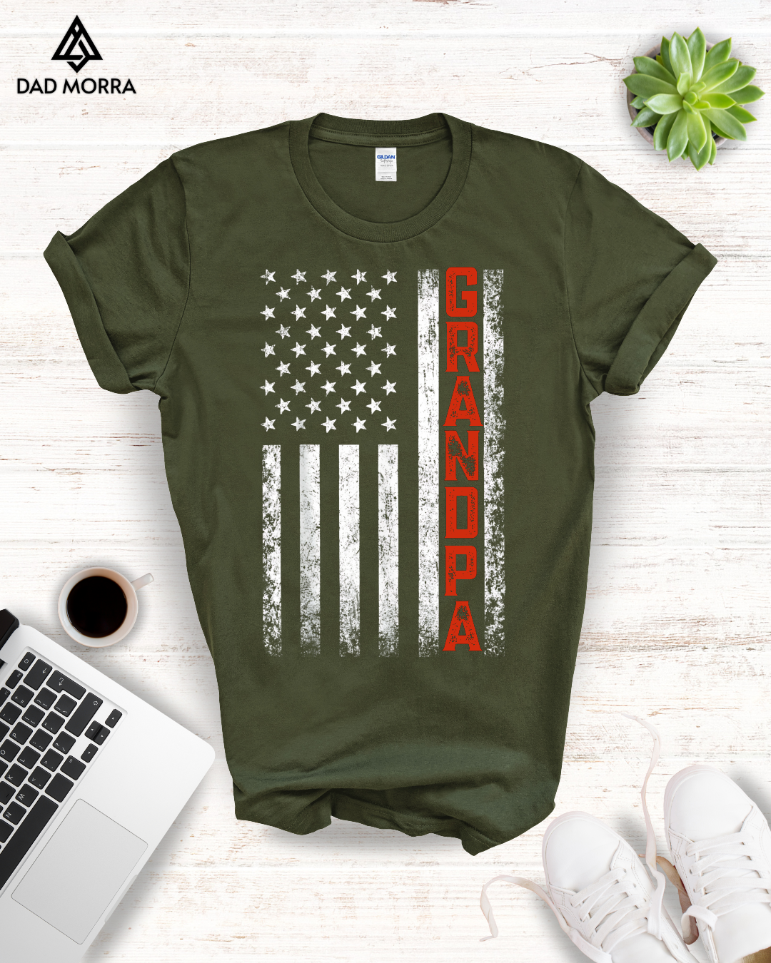 Grandpa American Flag T-Shirt