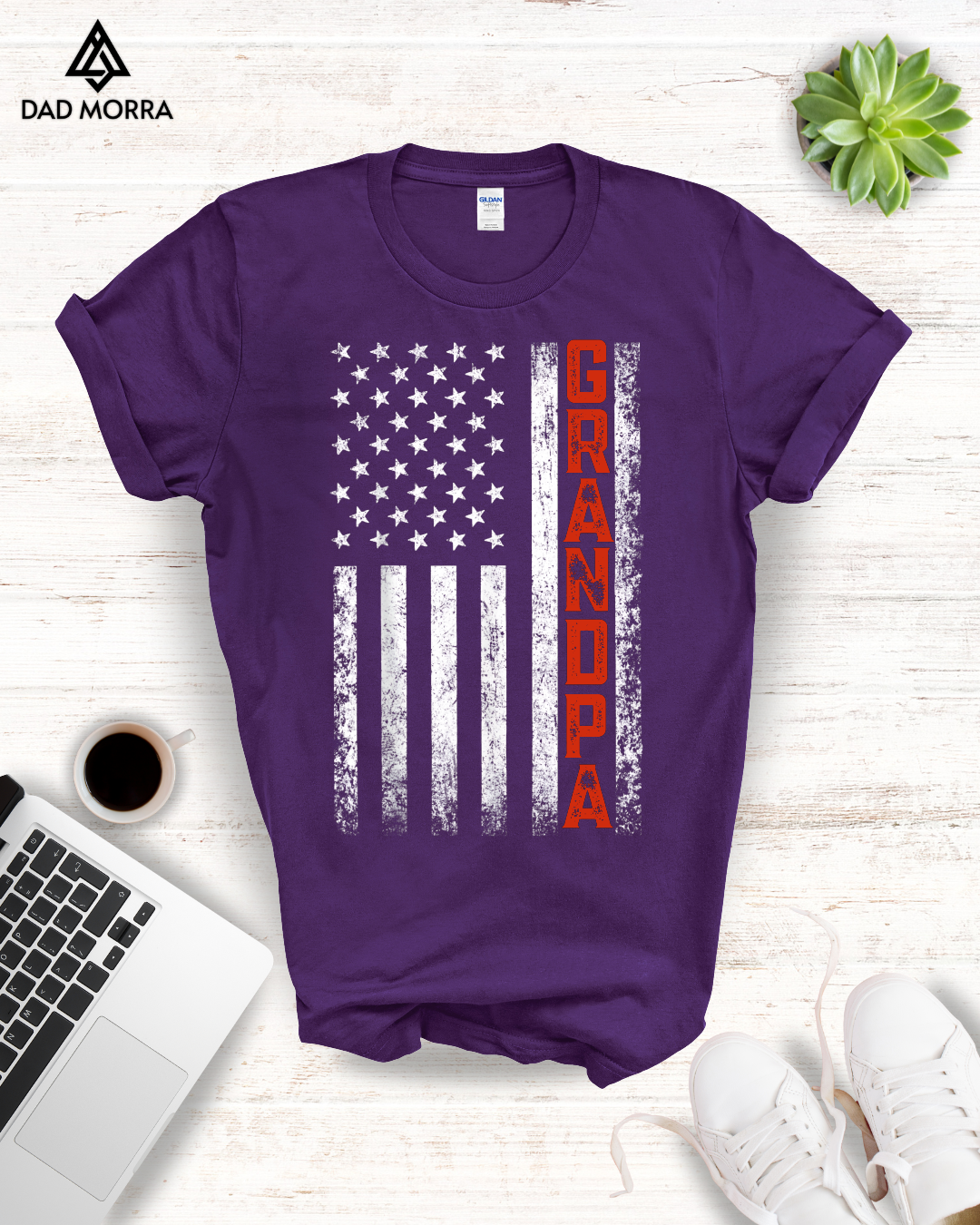 Grandpa American Flag T-Shirt